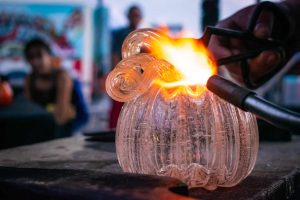 glass blowing demonstration